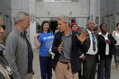 On a filed trip to the Zaatari refugee camp in Jordan with the UNHCR