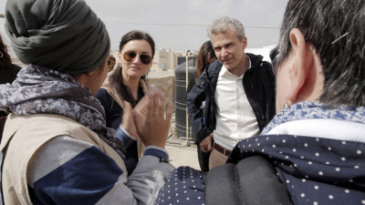 On a filed trip to the Zaatari refugee camp in Jordan with the UNHCR
