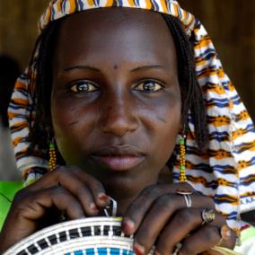 Chad. Adjusting to refugee camp life