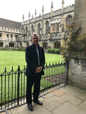 2018. On a visit to the University of Oxford
