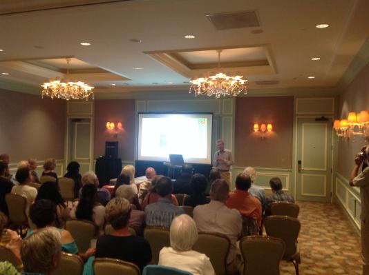 2017, Nevis. Speaking at the Four Seasons Hotel