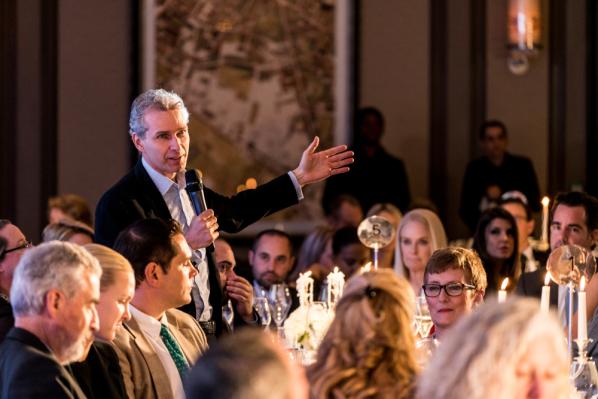 November 2019, London. 13th Global Citizenship Conference. Christian Kälin speaking at the Global Citizen Award® Gala Dinner