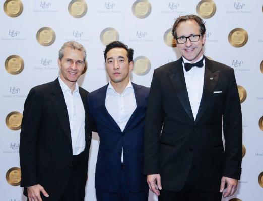 November 2018, Dubai. 12th Global Residence and Citizenship Conference. Christian Kälin with Timur Onzhanov, Director, Astana International Financial Centre, Kazakhstan (centre), and Henley &