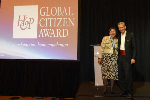 14-16 November 2017, Hong Kong. 11th Global Residence and Citizenship Conference. Monique Morrow, Winner of the Global Citizen Award®, and Christian Kälin
